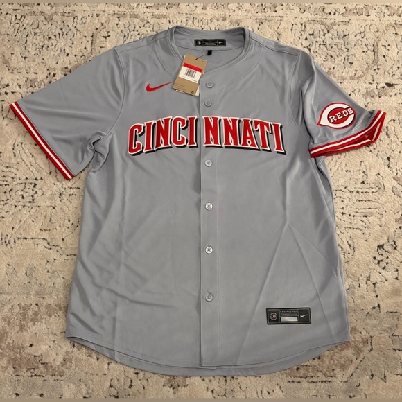 Nike Other - Nike Authentic Cincinnati Reds Baseball MLB Gray Jersey Men’s Sz: Large